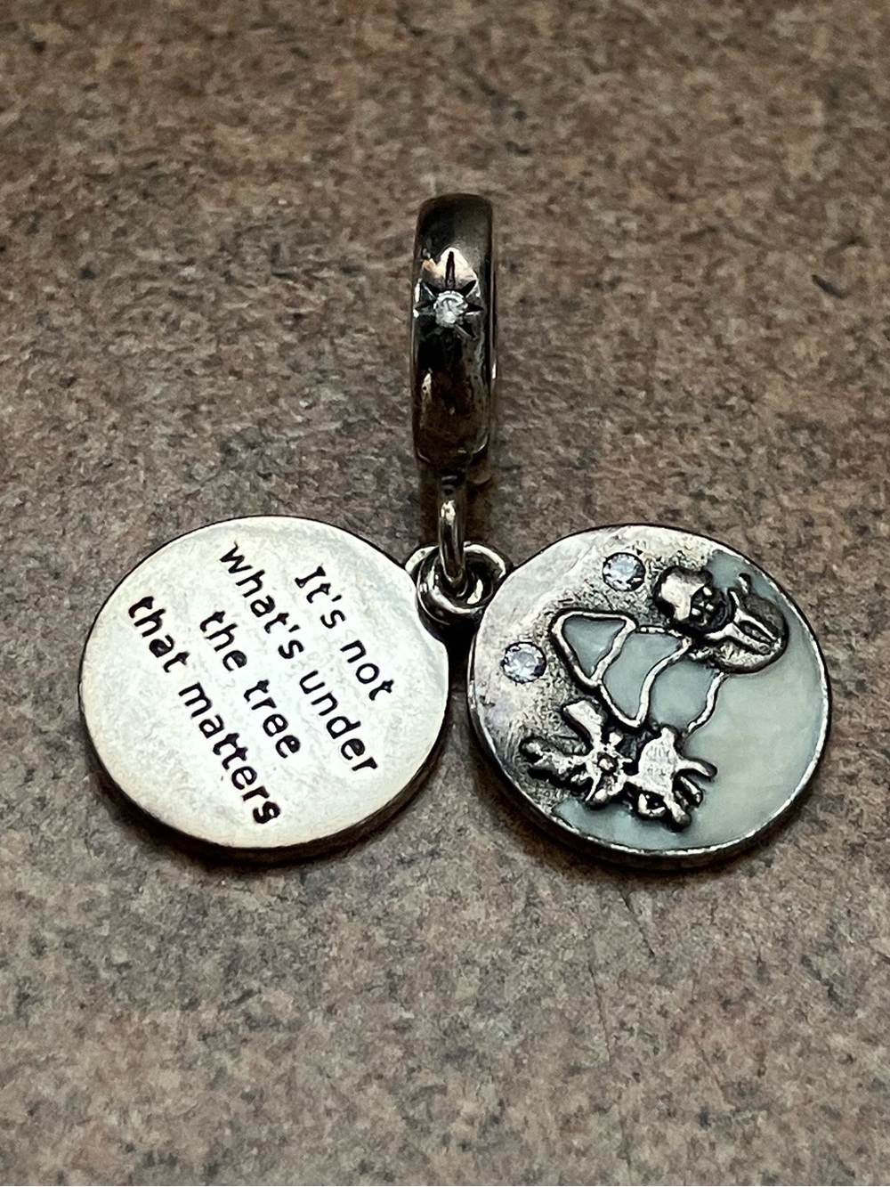 Sterling 925 Charm Its Not Whats Under The Tree That Matters Christmas Bracelet